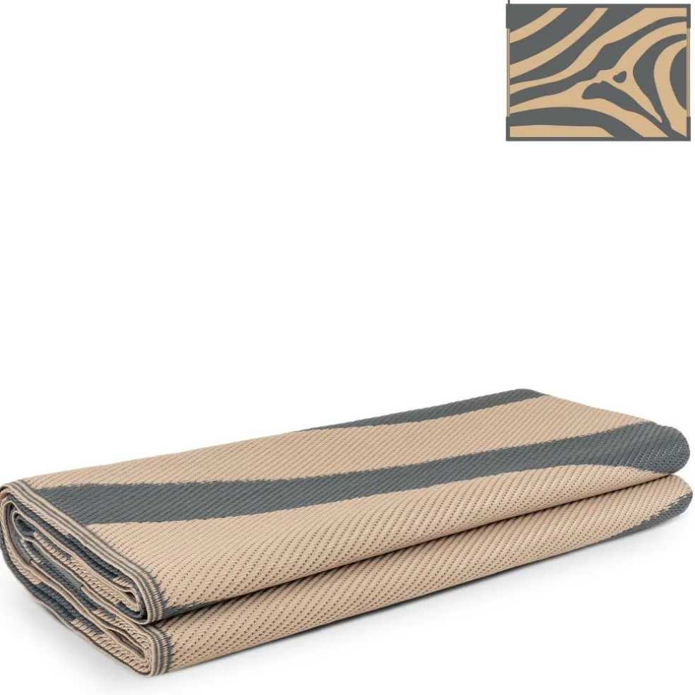 Safarica Safarimat buitenkleed 270 x 200 cm zebra beige