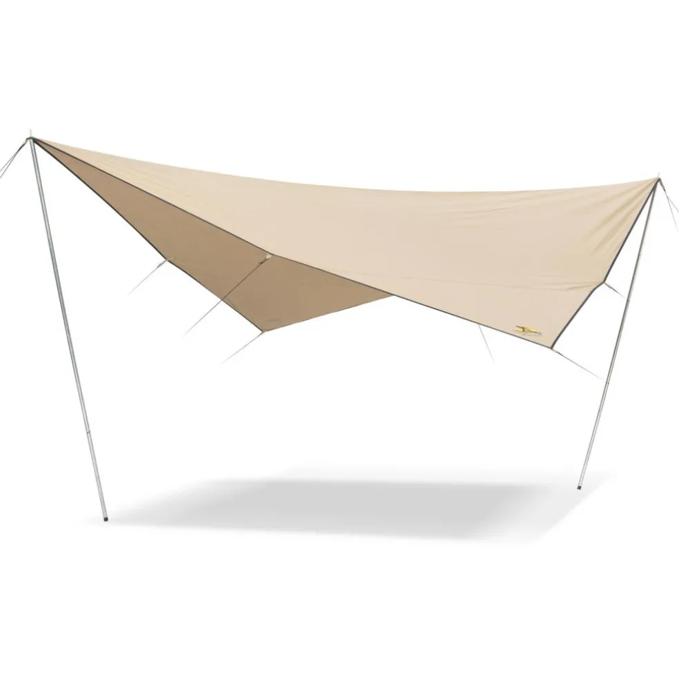 Safarica Shadow 350 TC tarp 350 x 350 cm beige indian tan dark grey