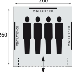 Safarica Sioux 260 piramidetent grey