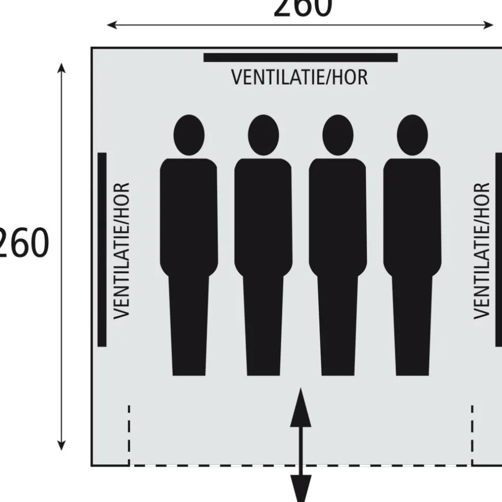 Safarica Sioux 260 piramidetent grey