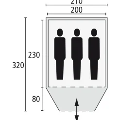 Safarica Speed 210 Plus Quick up paraplutent green