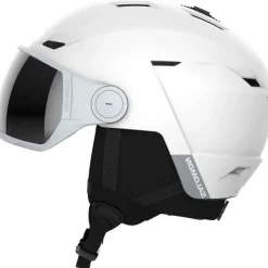 Salomon Icon LT Visor skihelm dames white uni silver