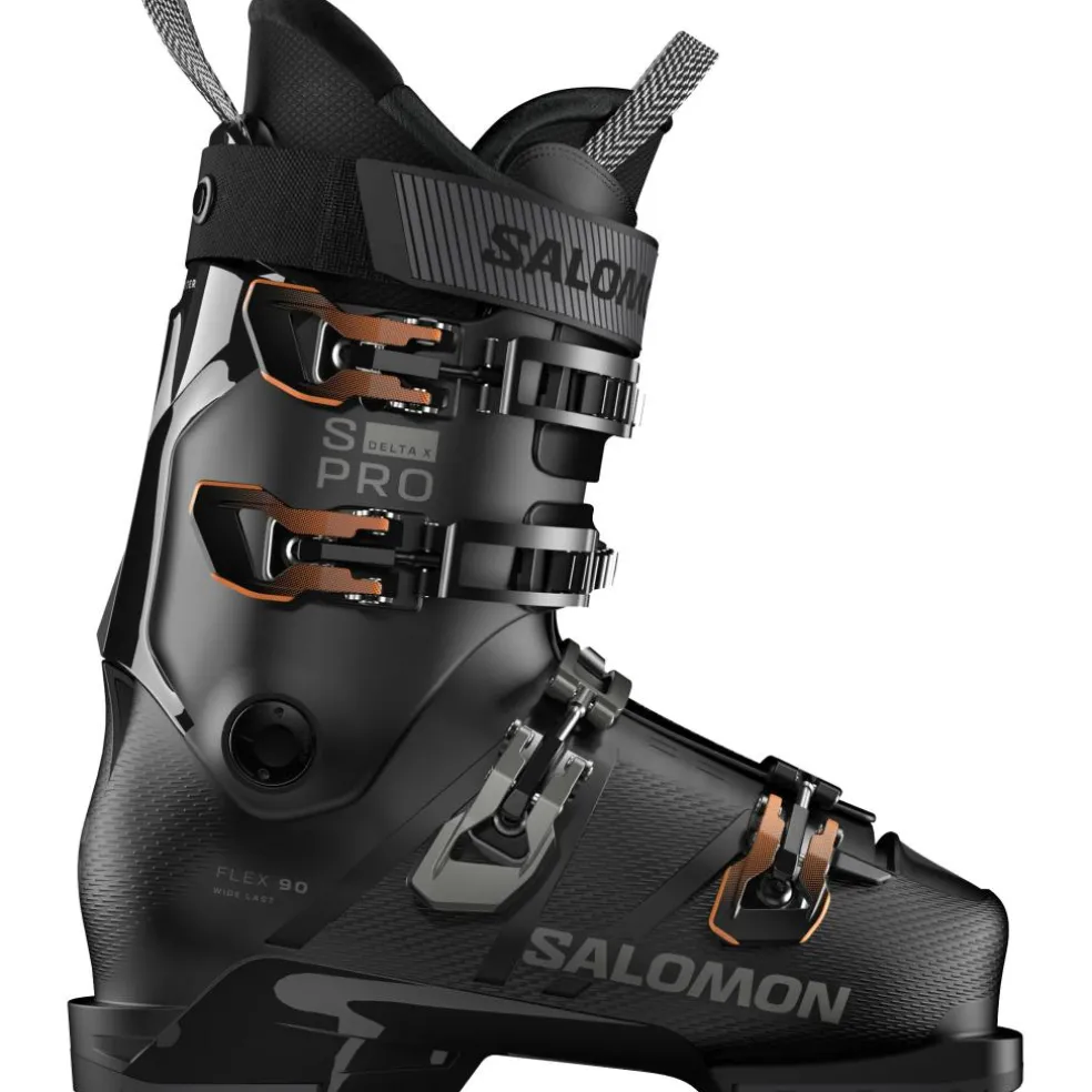 Salomon S/Pro Delta X90 skischoenen heren black dark grey metallic orange tiger