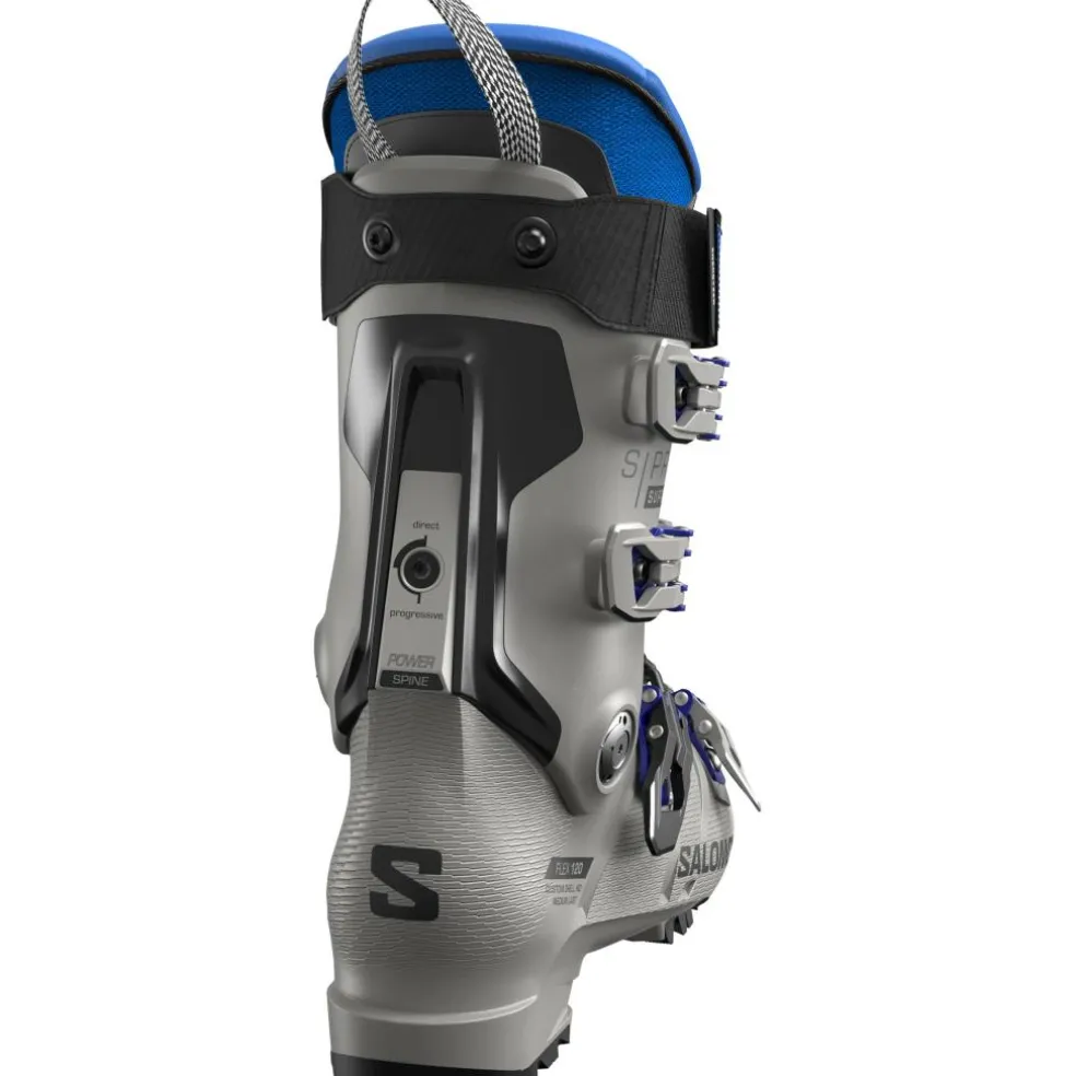 Salomon S/Pro Supra 120 MV skischoenen heren steel grey black race blue