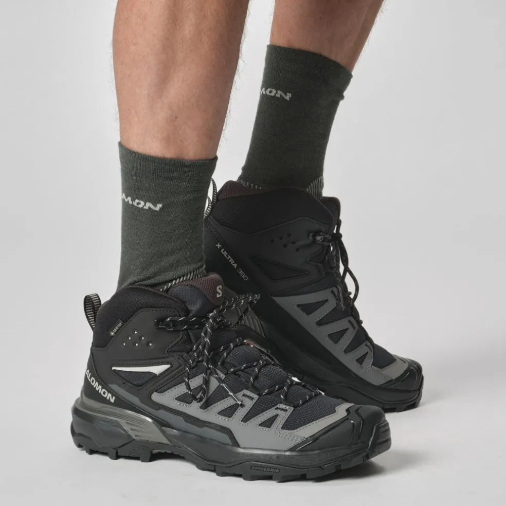 Salomon X Ultra 360 GTX Mid wandelschoenen heren black magnet pewter