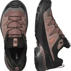 Salomon X ULTRA 360 LEATHER GORE-TEX wandelschoenen dames cognac peppercorn black