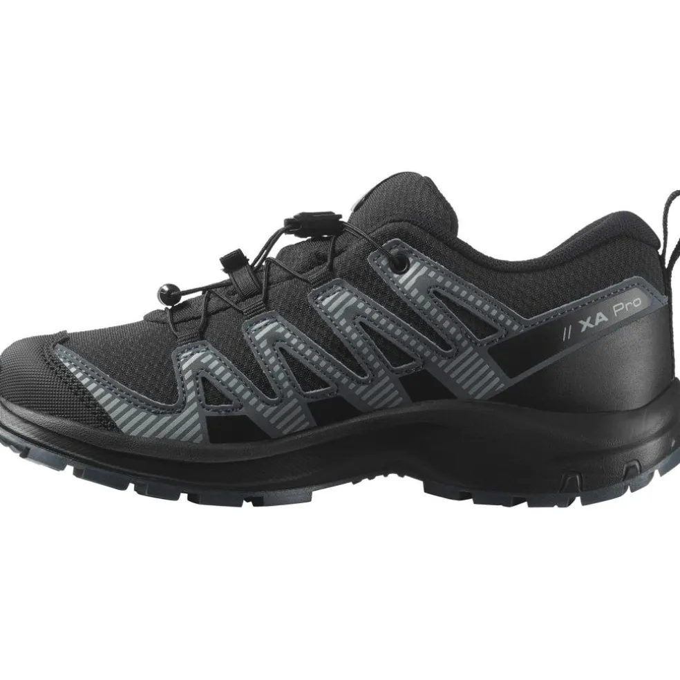 Salomon XA PRO V8 WATERPROOF wandelschoenen junior black turbulence quarry