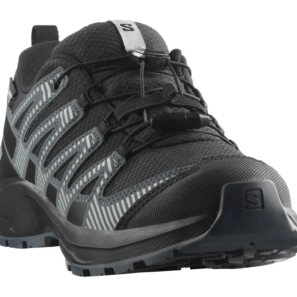 Salomon XA PRO V8 WATERPROOF wandelschoenen junior black turbulence quarry