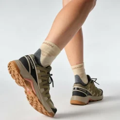 Salomon X-ADVENTURE RECON GORE-TEX wandelschoenen dames falcon desert tan hyma pink