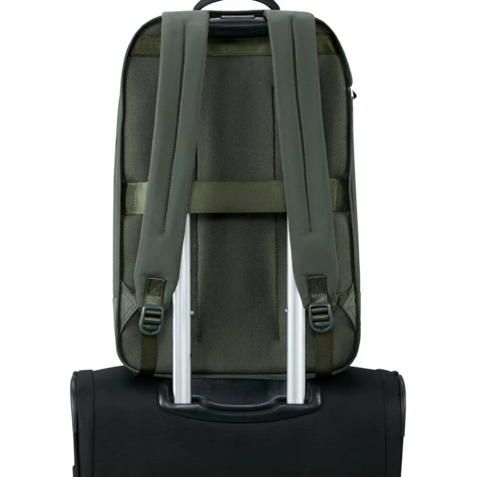Samsonite Paralux 2-In-1 Travel 15,6 inch laptop rugzak 26 liter olive