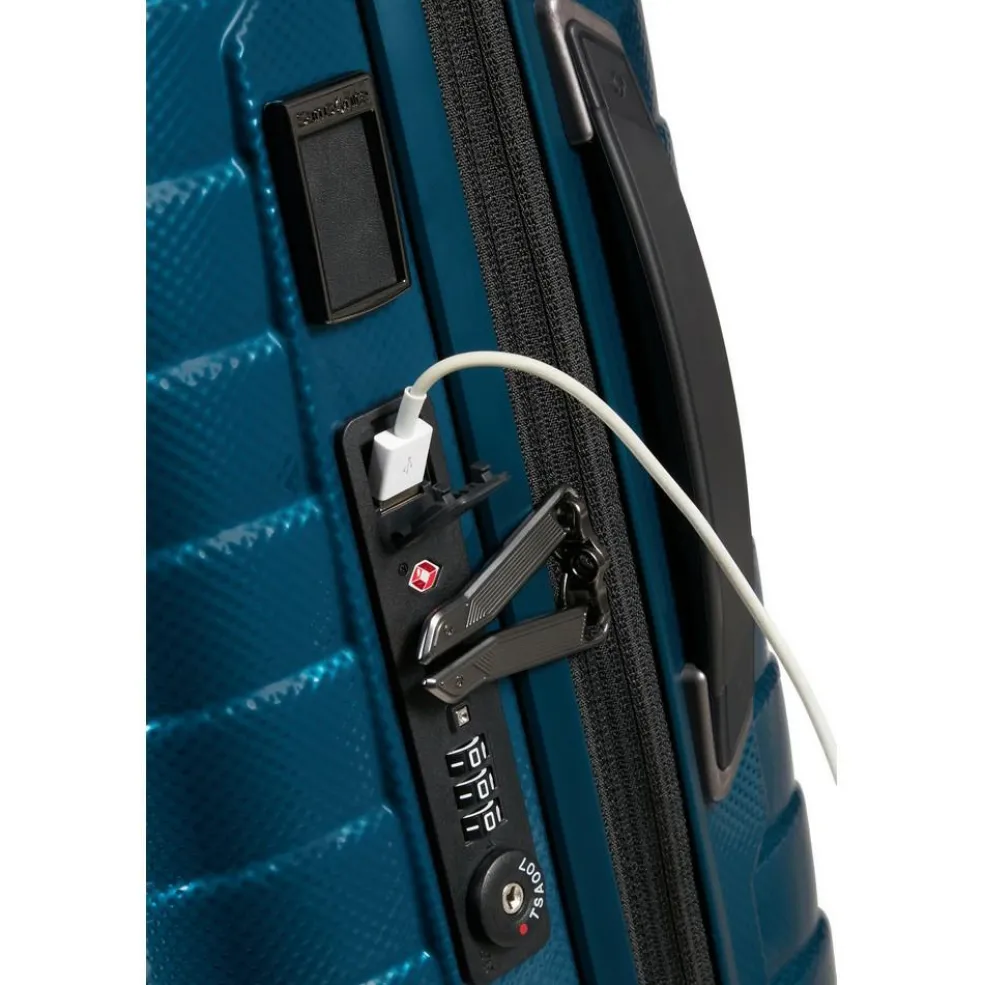 Samsonite Proxis Spinner 55 koffer petrol blue