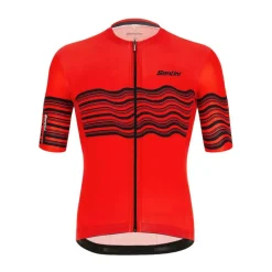 Santini Tono Profilo fietsshirt heren red