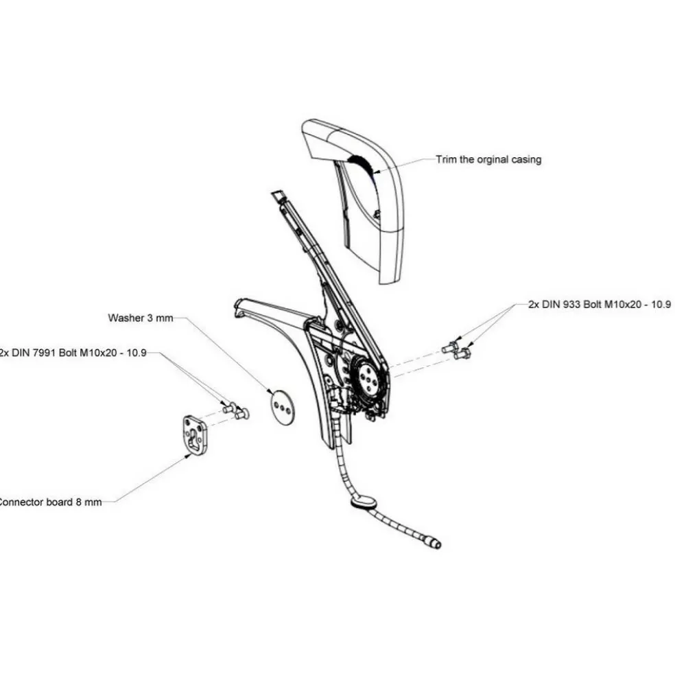 Scopema Handremverlager Mercedes Sprinter vanaf 2018 en Mercedes Vito na 2015