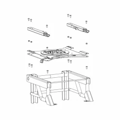 Scopema V3 Fiat Ducato Peugeot Boxer Citroën Jumper  vanaf 2006 draaiplateau bestuurder