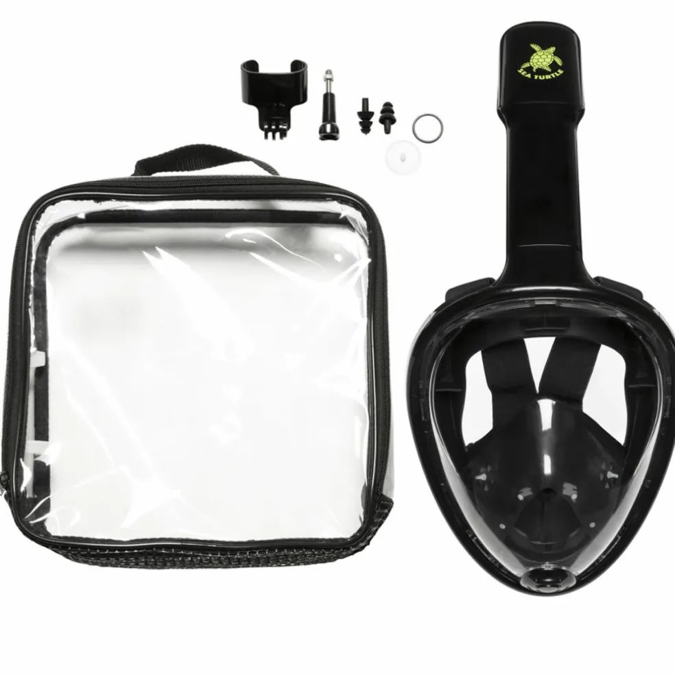 Sea Turtle Full Face snorkelmasker black - L - XL