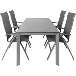 SENS-Line Bianca Legato Curve 180 x 90 cm tuinset 5-delig