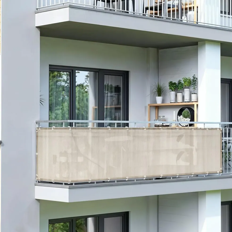 Shadow Comfort Balkondoek 90 x 300 cm sahara sand