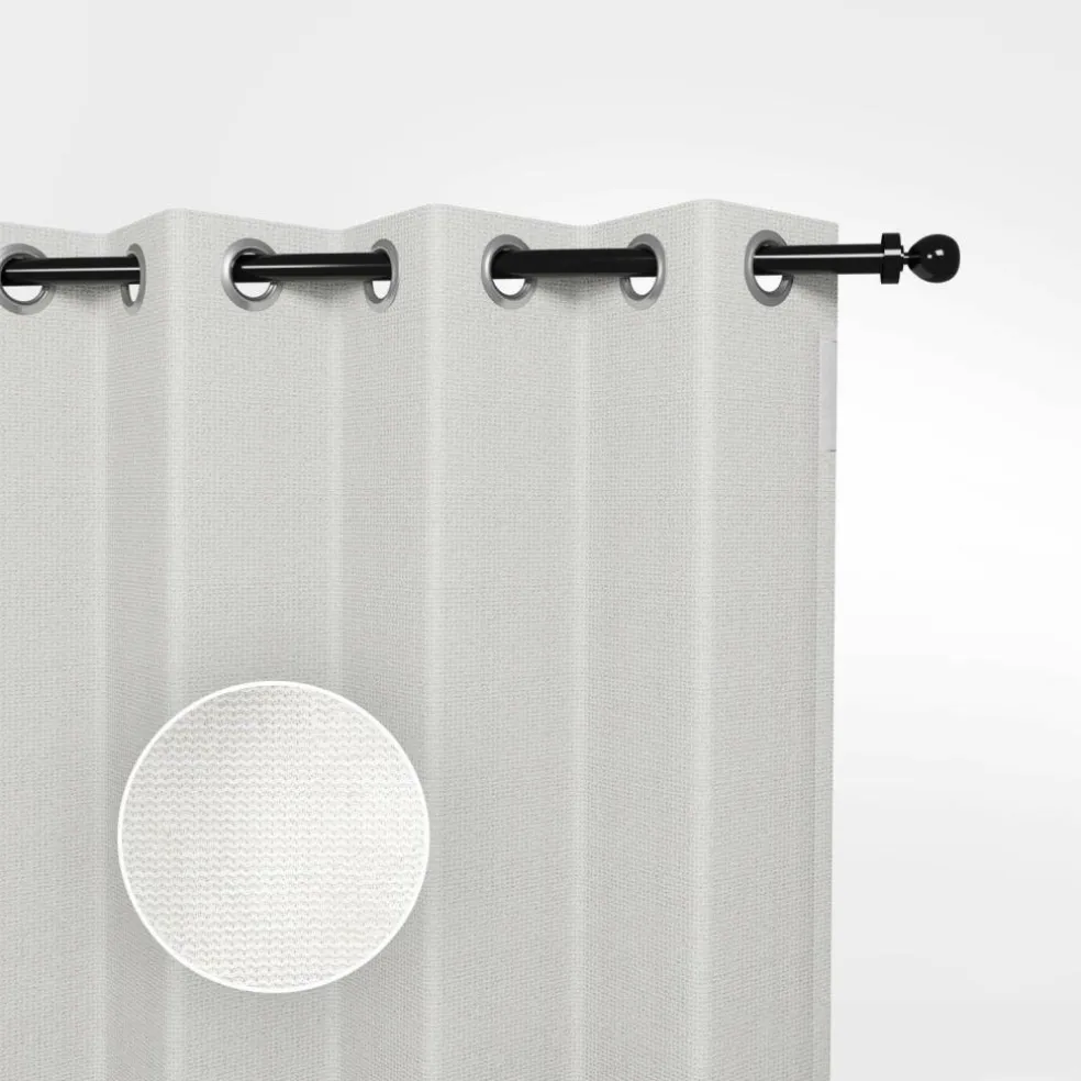 Shadow Comfort Buitengordijnen 137 x 220 cm arctic white per 2 stuks