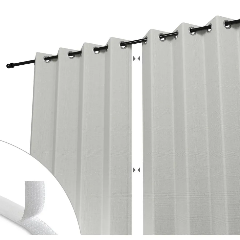 Shadow Comfort Buitengordijnen 137 x 220 cm arctic white per 2 stuks