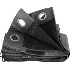 Shadow Comfort Buitengordijnen 137 x 220 cm carbon black per 2 stuks