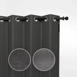 Shadow Comfort  Buitengordijnen 137 x 220 cm carbon black per 2  stuks