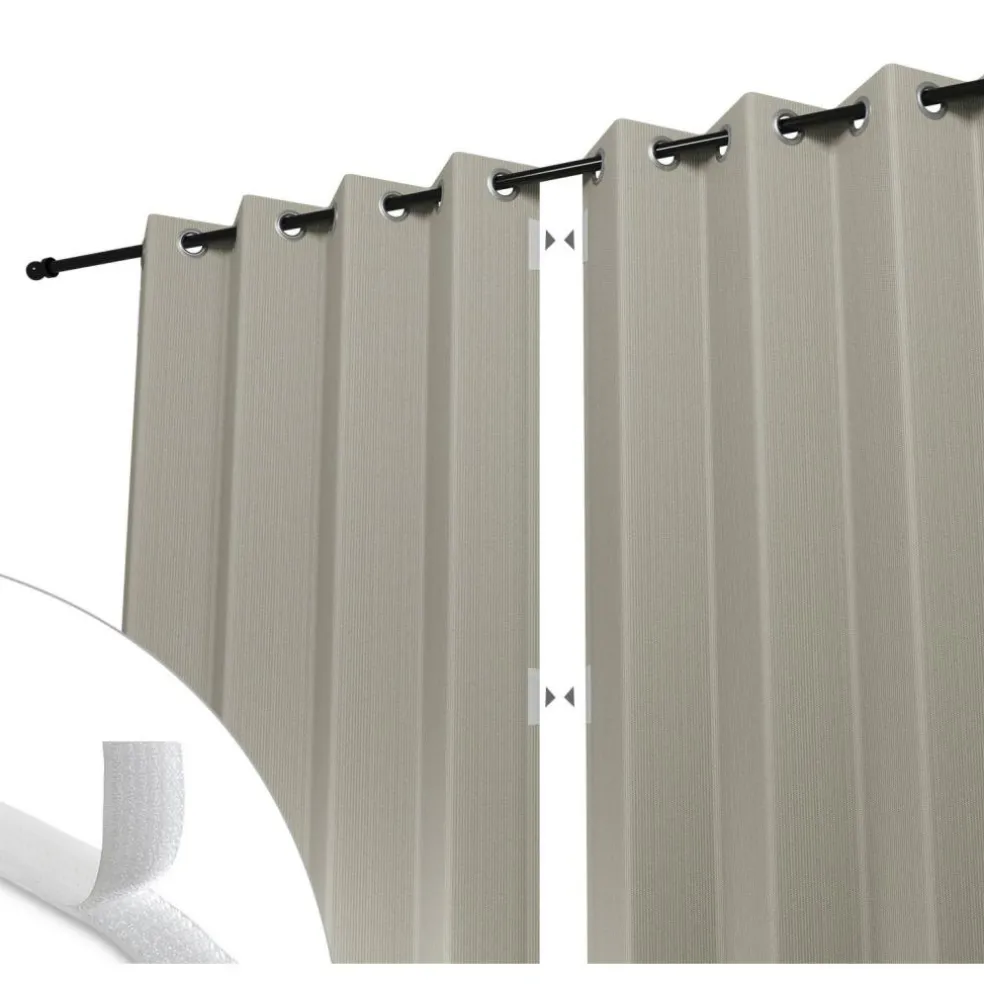 Shadow Comfort Buitengordijnen 137 x 220 cm sahara sand per 2 stuks