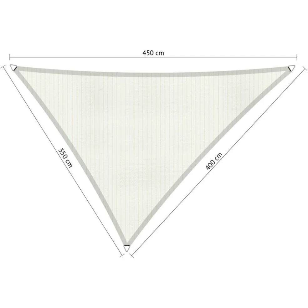 Shadow Comfort Driehoek schaduwdoek 350 x 400 x 450 cm arctic white