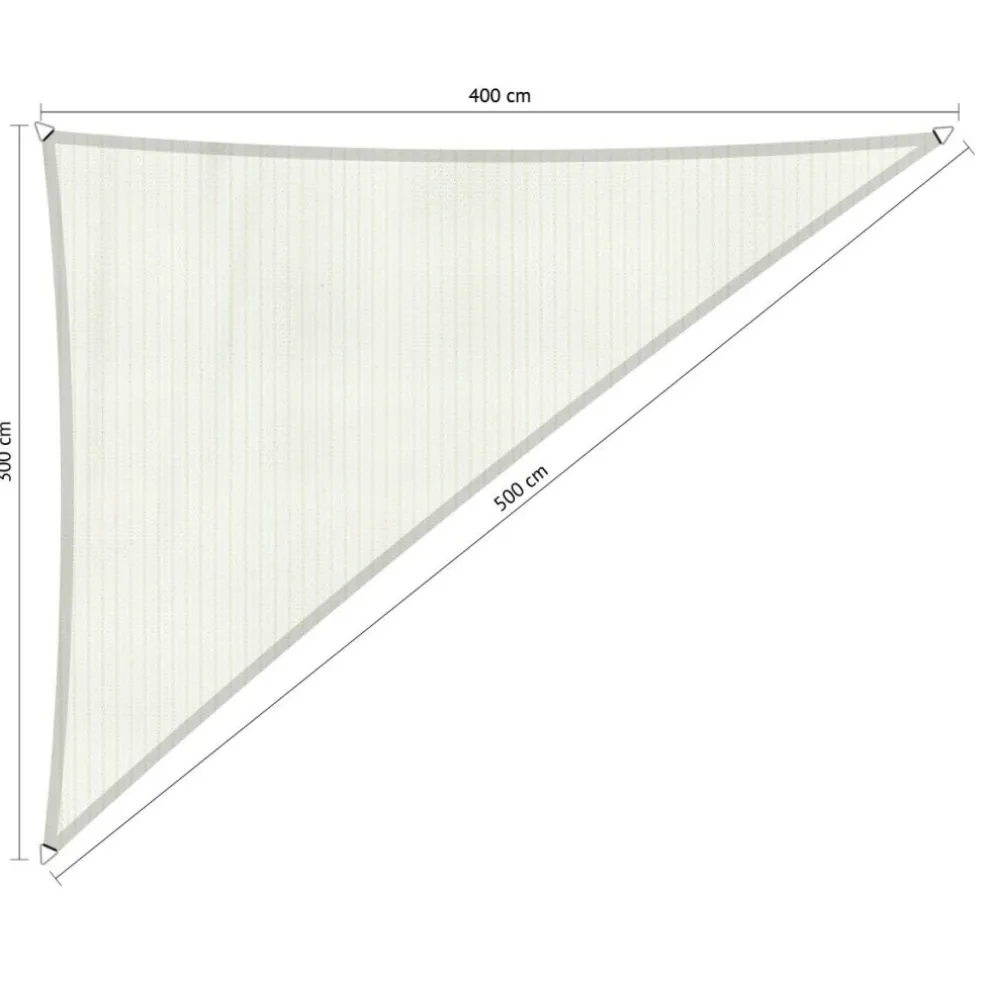 Shadow Comfort Driehoek schaduwdoek 300 x 400 x 500 cm arctic white