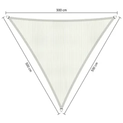 Shadow Comfort Driehoek schaduwdoek 300 x 300 x 300 cm arctic white