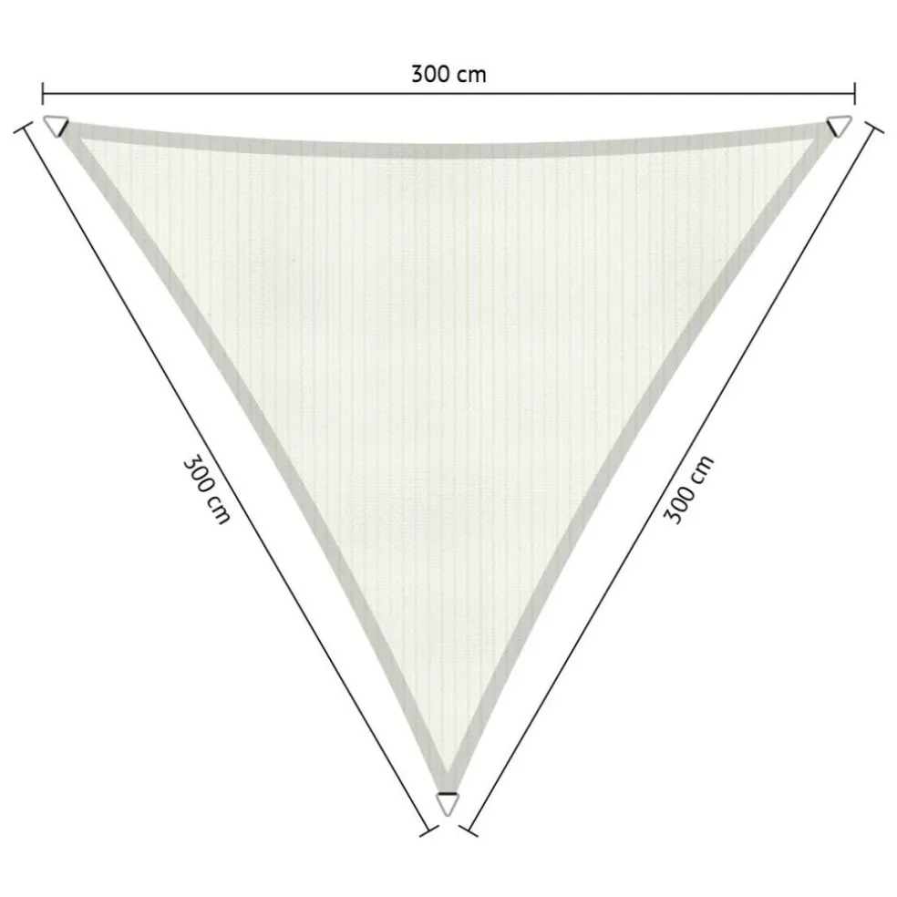Shadow Comfort Driehoek schaduwdoek 300 x 300 x 300 cm arctic white