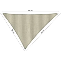 Shadow Comfort Driehoek schaduwdoek 350 x 400 x 450 cm sahara sand