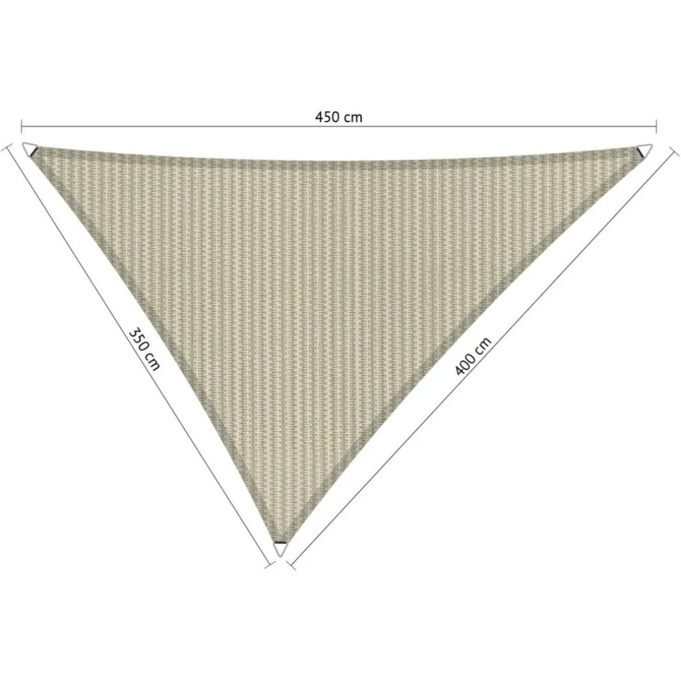 Shadow Comfort Driehoek schaduwdoek 350 x 400 x 450 cm sahara sand