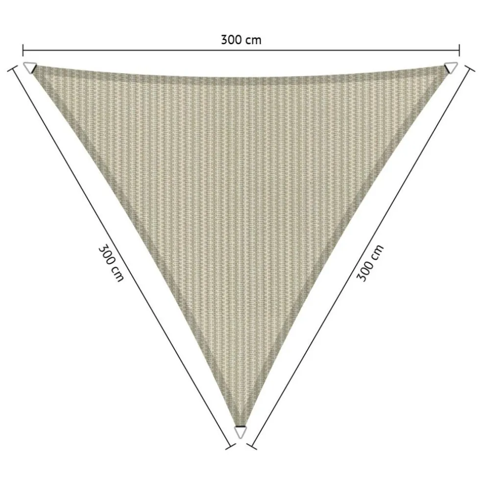 Shadow Comfort Driehoek schaduwdoek 300 x 300 x 300 cm sahara sand