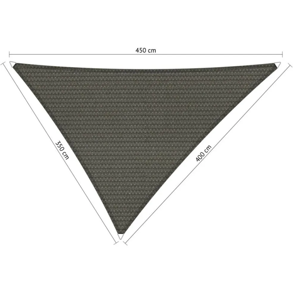 Shadow Comfort Driehoek schaduwdoek 350 x 400 x 450 cm cool grey