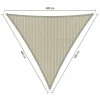 Shadow Comfort  Driehoek schaduwdoek 400 x 400 x 400 cm sahara  sand