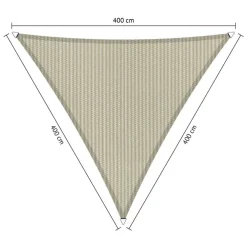 Shadow Comfort Driehoek schaduwdoek 400 x 400 x 400 cm sahara sand