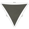 Shadow Comfort  Driehoek schaduwdoek 300 x 300 x 300 cm cool grey