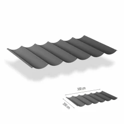 Shadow Comfort Harmonica schaduwdoek 200 x 300 cm cool grey