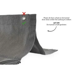 Shadow Comfort Harmonica schaduwdoek 370 x 370 cm cool grey