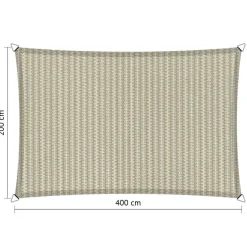 Shadow Comfort Rechthoek schaduwdoek 200 x 400 cm sahara sand