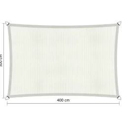 Shadow Comfort Rechthoek schaduwdoek 300 x 400 cm arctic white