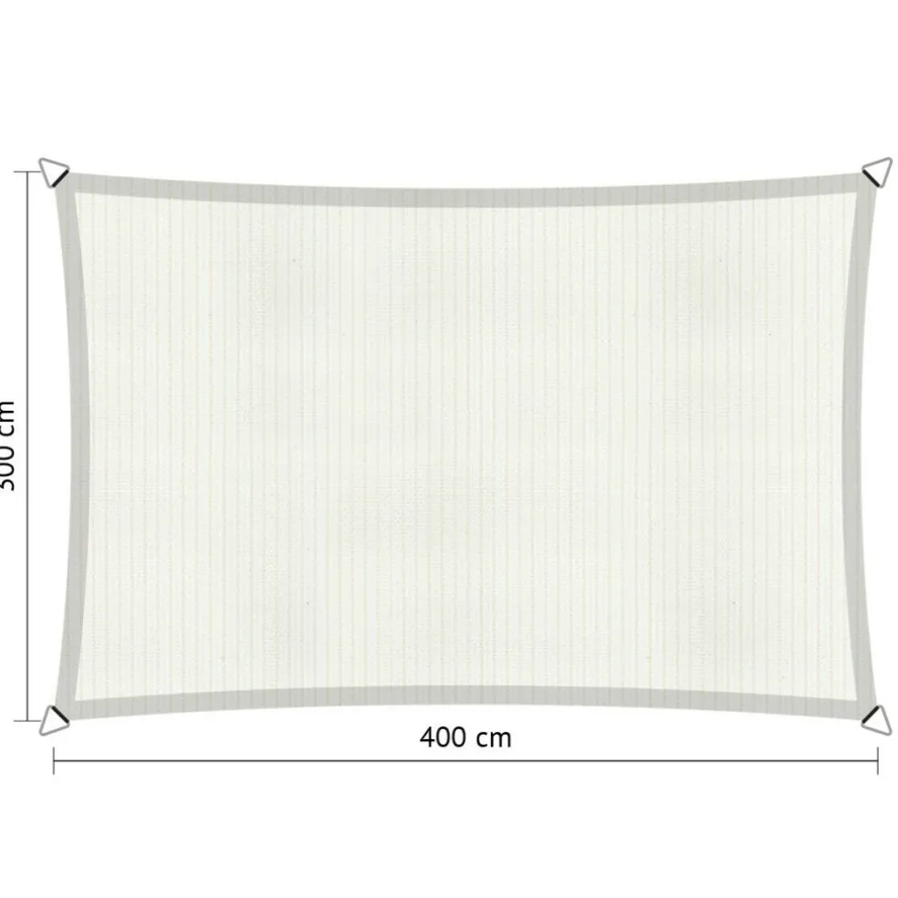 Shadow Comfort Rechthoek schaduwdoek 300 x 400 cm arctic white