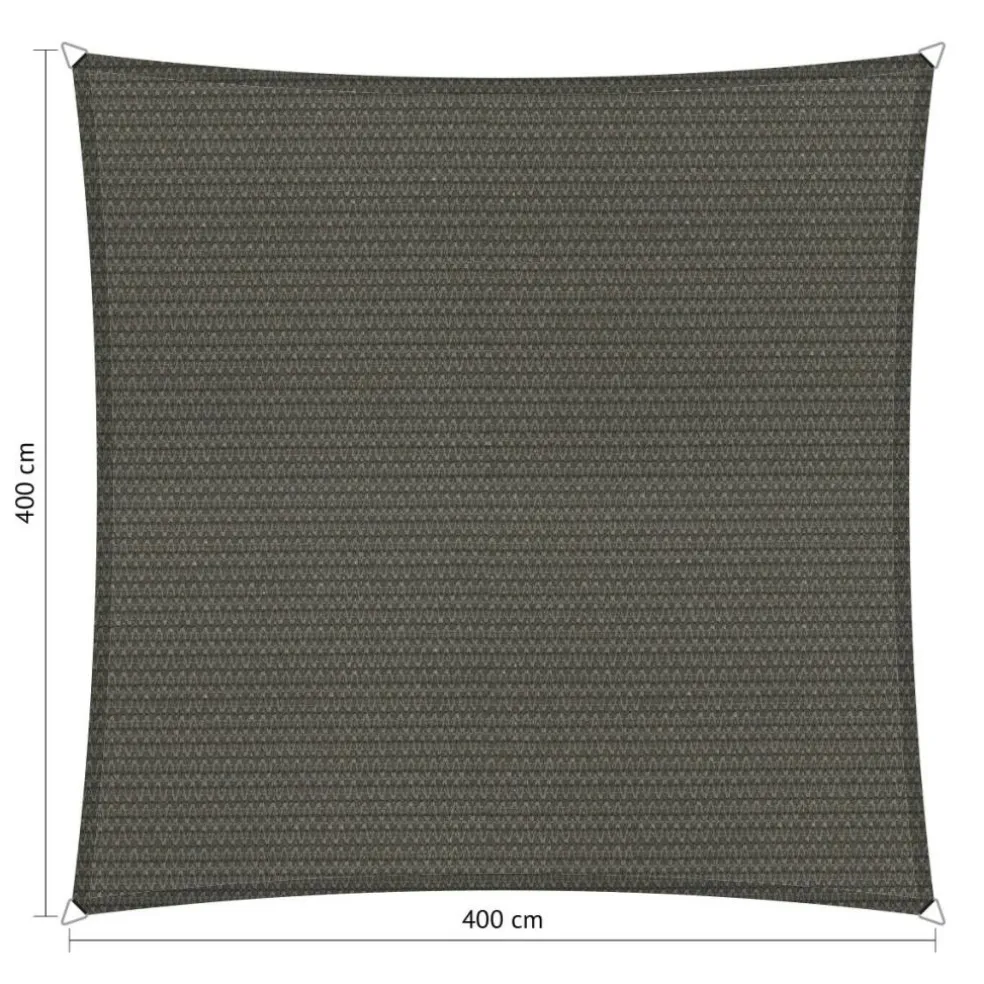 Shadow Comfort Vierkant schaduwdoek 400 x 400 cm cool grey