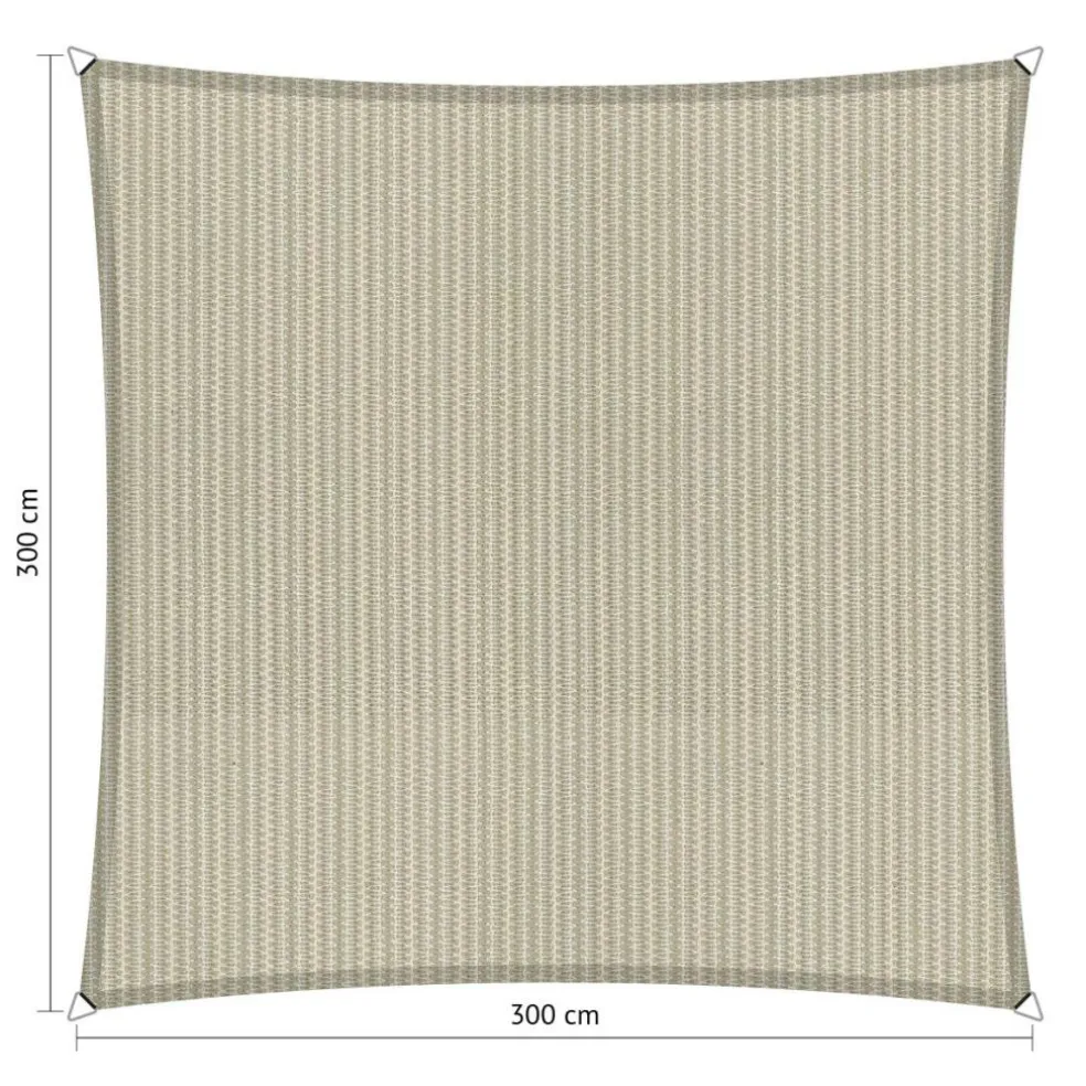 Shadow Comfort Vierkant schaduwdoek 300 x 300 cm sahara sand