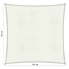 Shadow Comfort  Vierkant schaduwdoek 400 x 400 cm arctic white