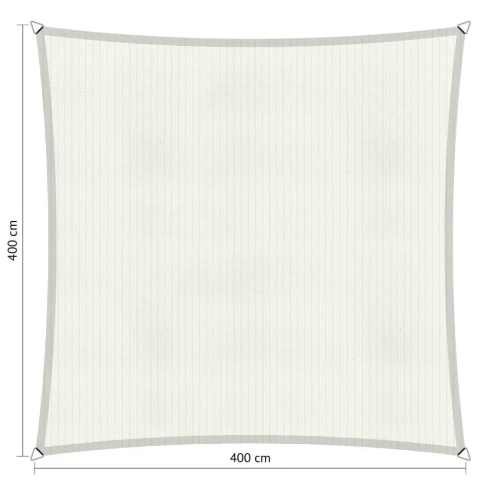 Shadow Comfort Vierkant schaduwdoek 400 x 400 cm arctic white