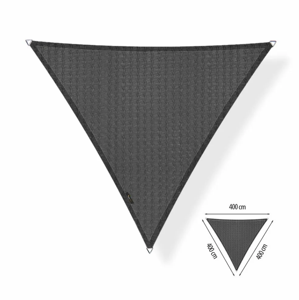Shadow Comfort Waterdicht driehoek schaduwdoek 400 x 400 x 400 cm grey