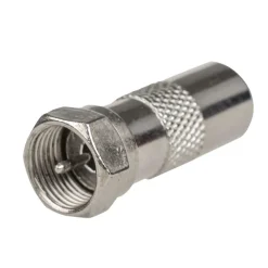 SHI Coax verloopstekker mannelijk naar F-wartel  aansluiting