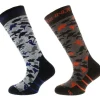 Sinner Camo skisokken junior 2-pack - EU 31 - 34