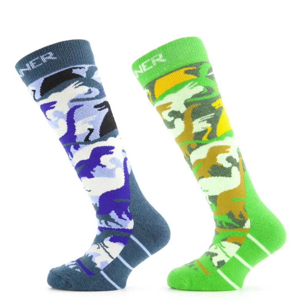Sinner Dino skisokken junior 2-pack - EU 35 - 38